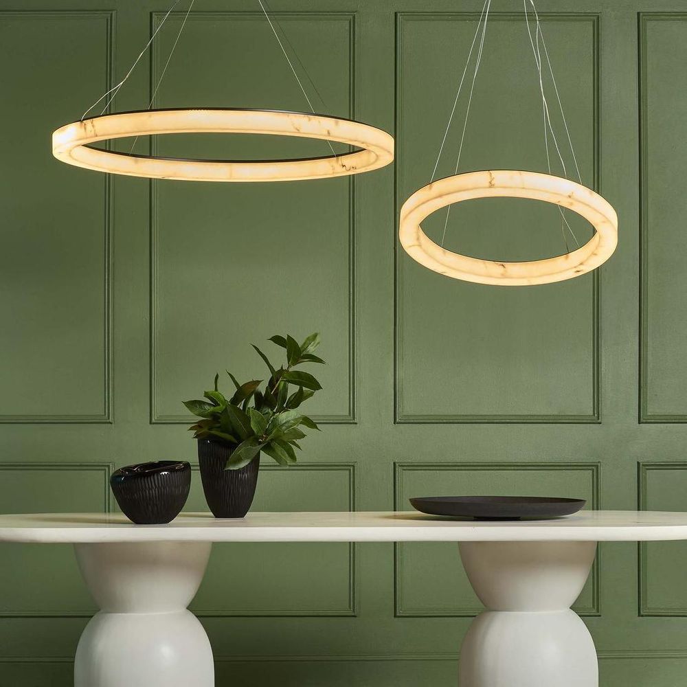 Halo Medium Pendant Light Black - ELYS10163818