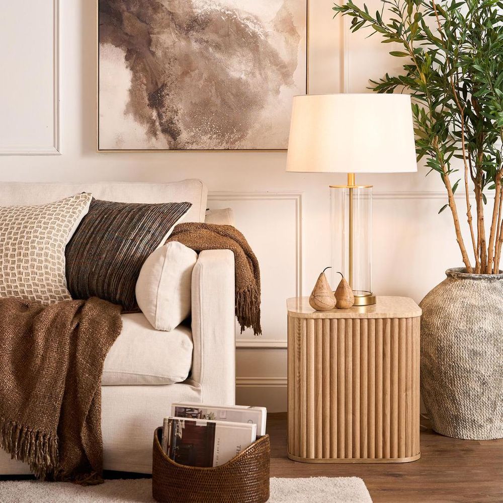 Iris Table Lamp Base Only Antique Brass - ELYS20134AB