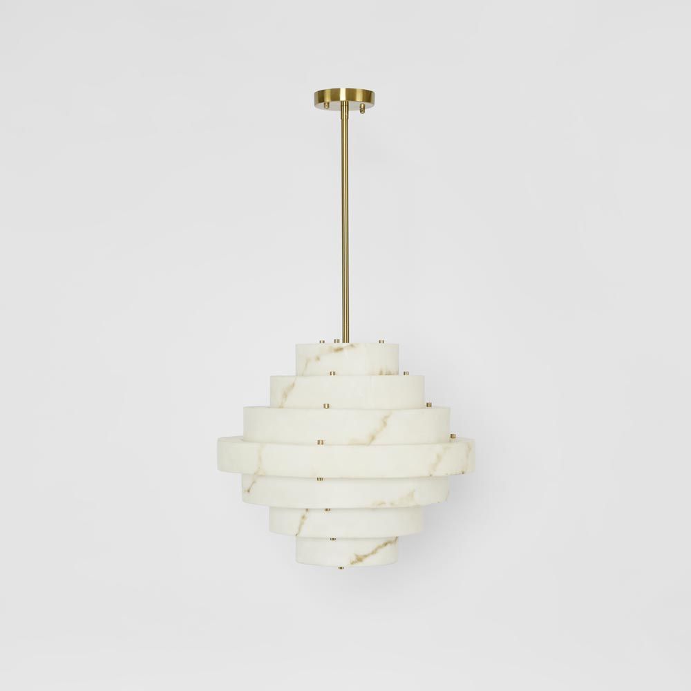 Gatsby Pendant Light White - ELZRD37419BR