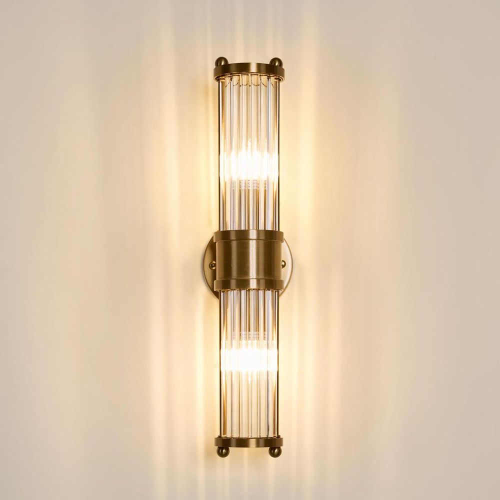Jenson Up & Down Wall Light Brass - ELYS1113212