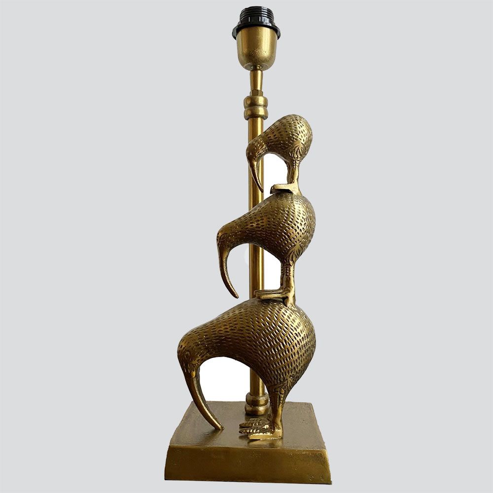 Kiwi Table Lamp Base Only Antique Gold - RSLAM406