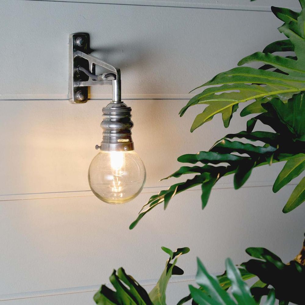 Carlton Outdoor Wall Lamp Silver - ELPIM51517AS