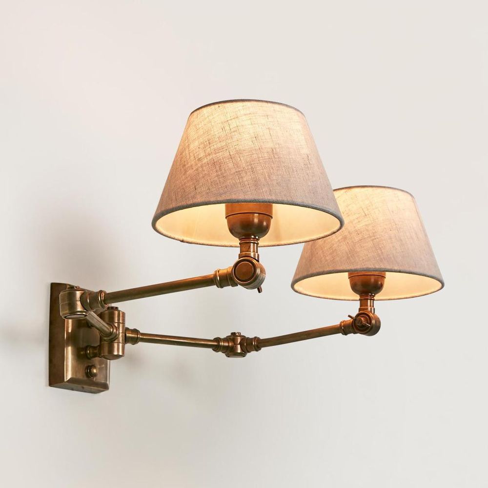 Worcester 2 Light Sconce Base Antique Brass - ELPIM30541AB