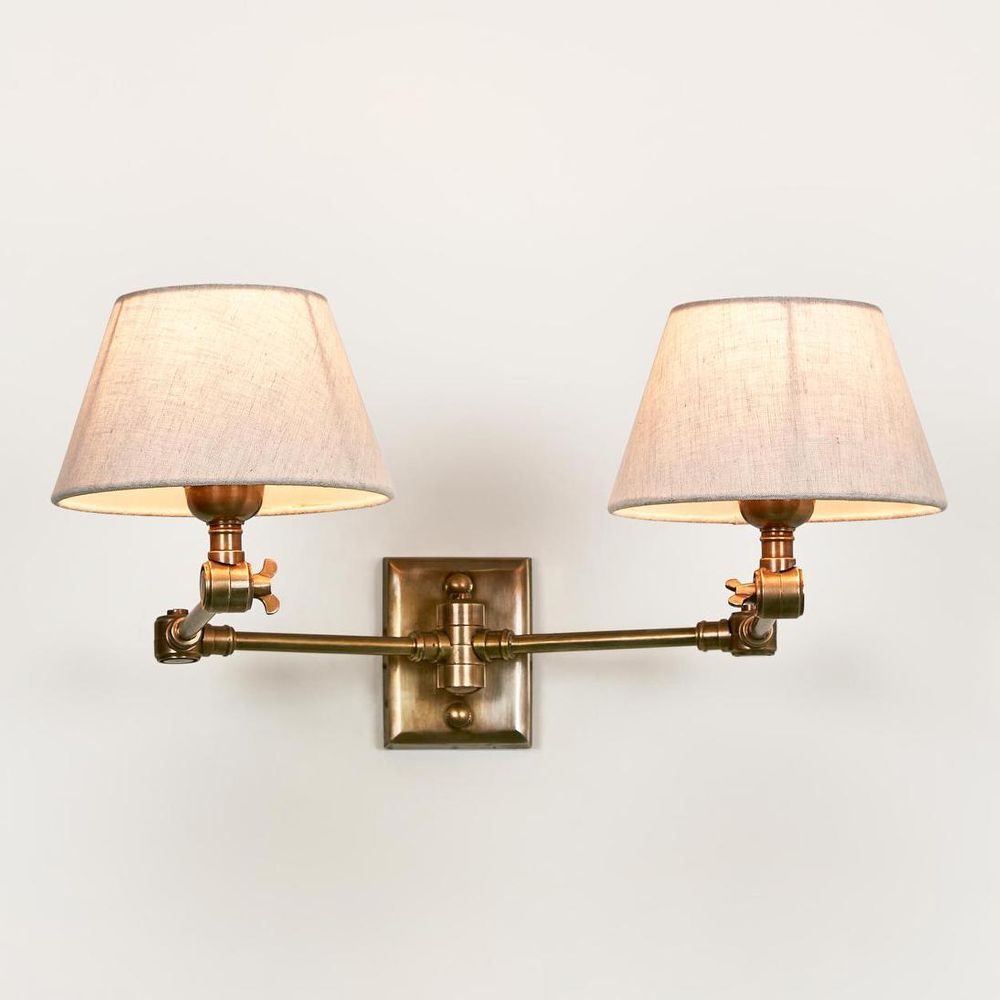 Worcester 2 Light Sconce Base Antique Brass - ELPIM30541AB