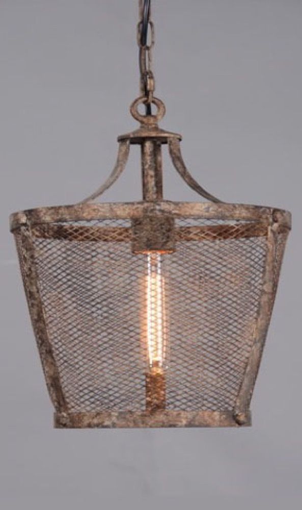 Fabio Large 1 Light Pendant Rustic - ELZR6339M