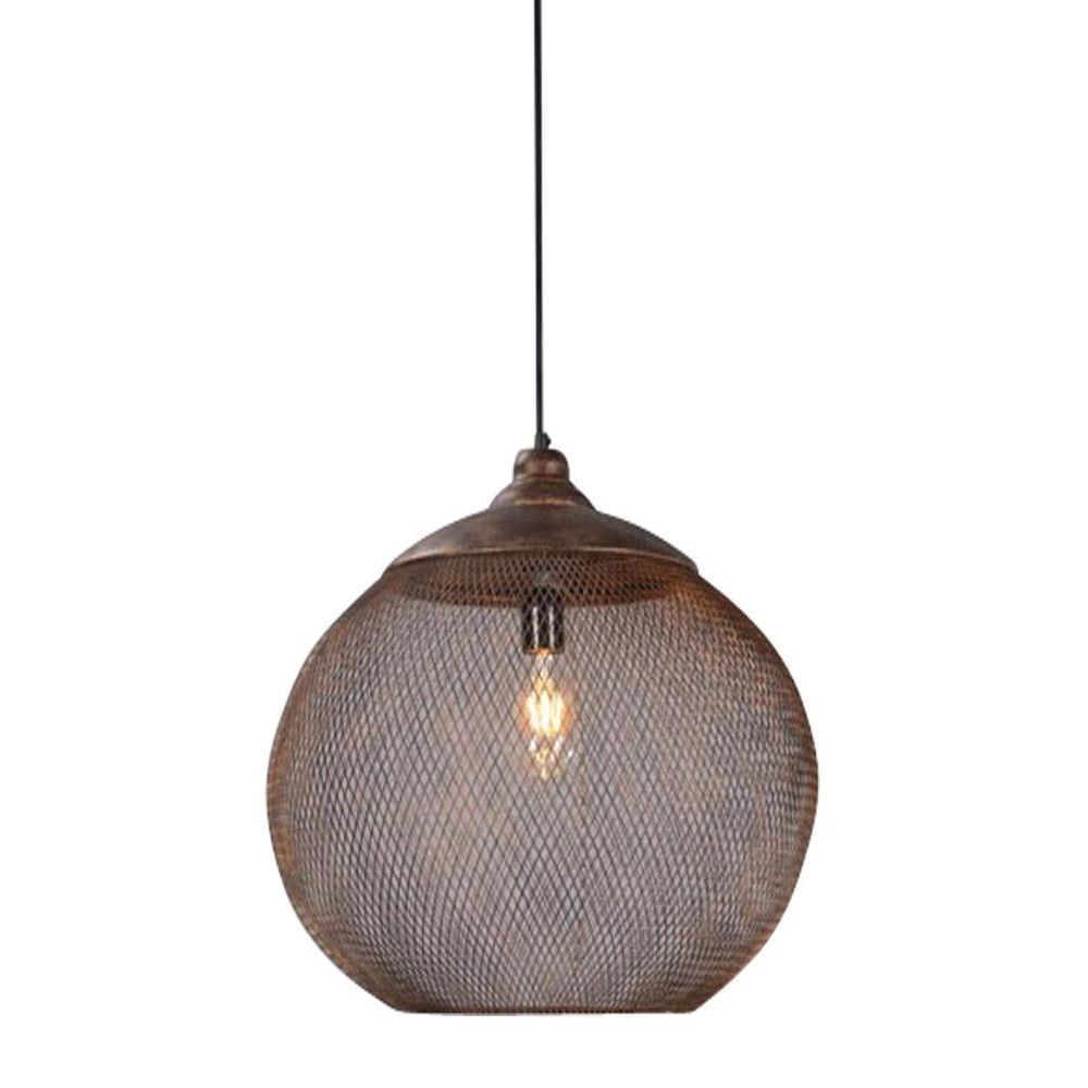 Carlo Large 1 Light Pendant Rustic - ELZR6359B