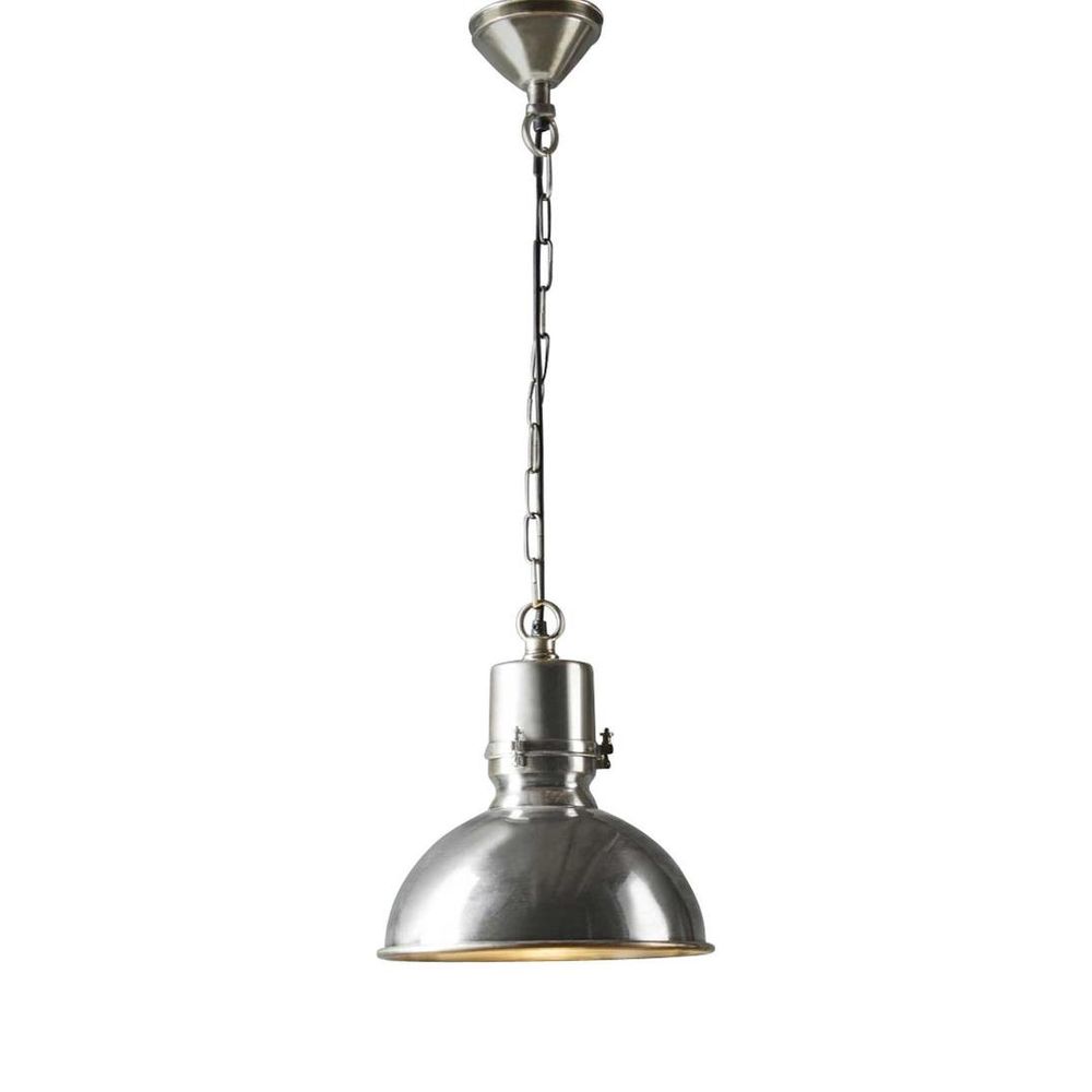 Augusta Large 1 Light Pendant Silver - ELPIM50965AS