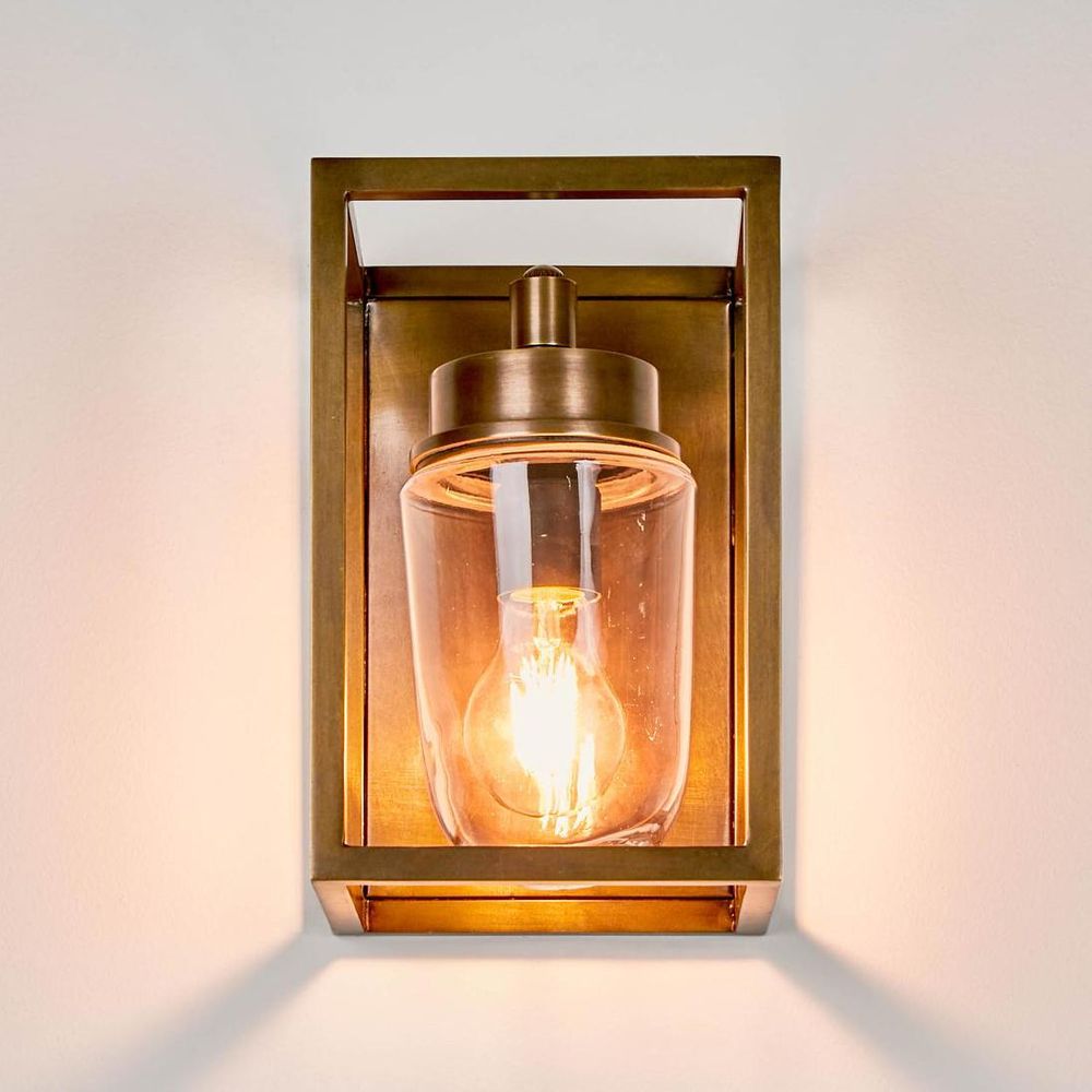 Wellington Outdoor Wall Lamp Brass - ELPIM51831ALB