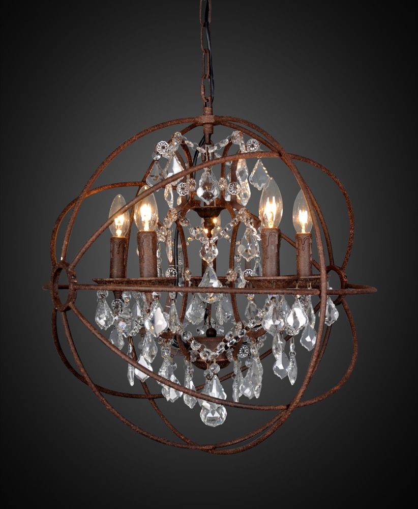Sundance 5 Light Chandelier Medium Rust - ELZRD60002-50R