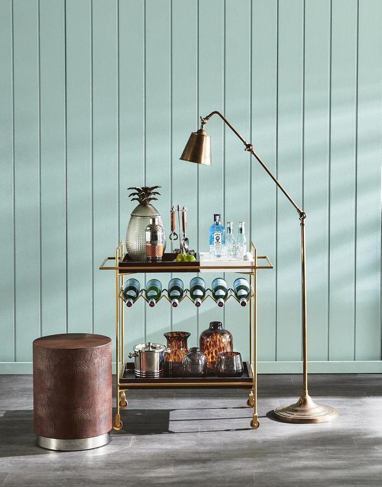 Newbury Floor Lamp Antique Brass - ELPIM51359AB