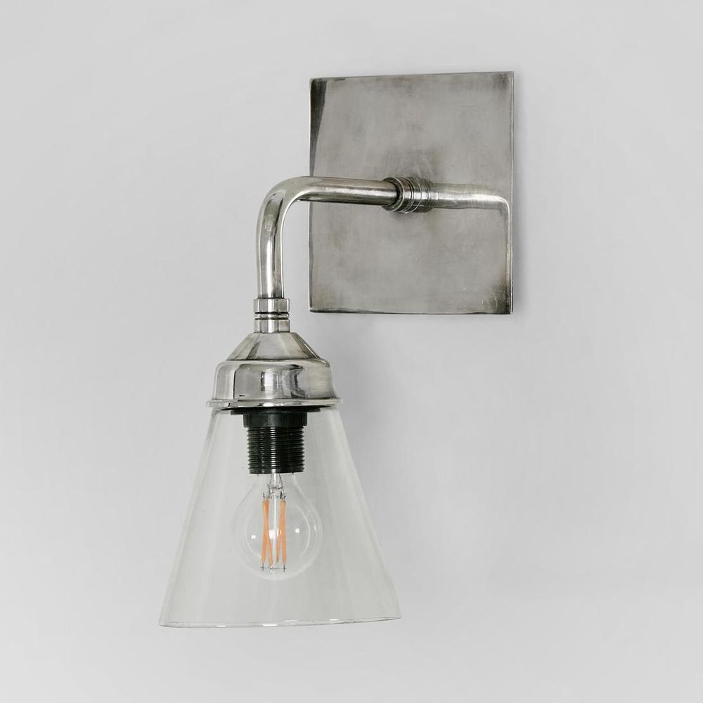 Basel 1 Light Wall Lamp Silver - ELPIM85388AS