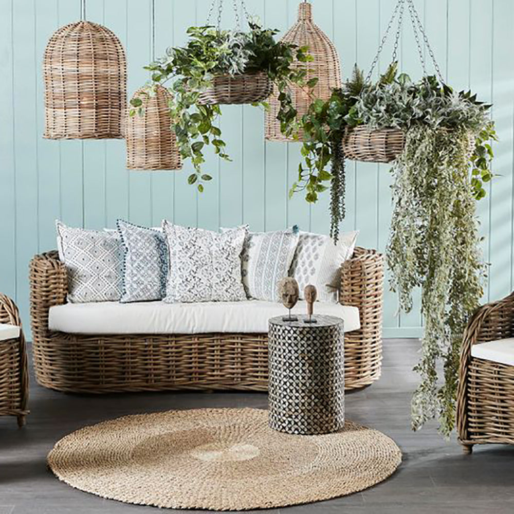 Buy Pendant Lights Australia Rattan Bell 1 Light Pendant Small - ELPYRR7500NA