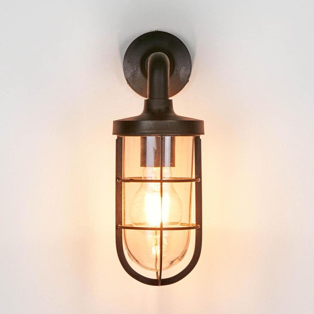 Submarine 1 Light Outdoor Wall Light Black - ELPIM30517BLK