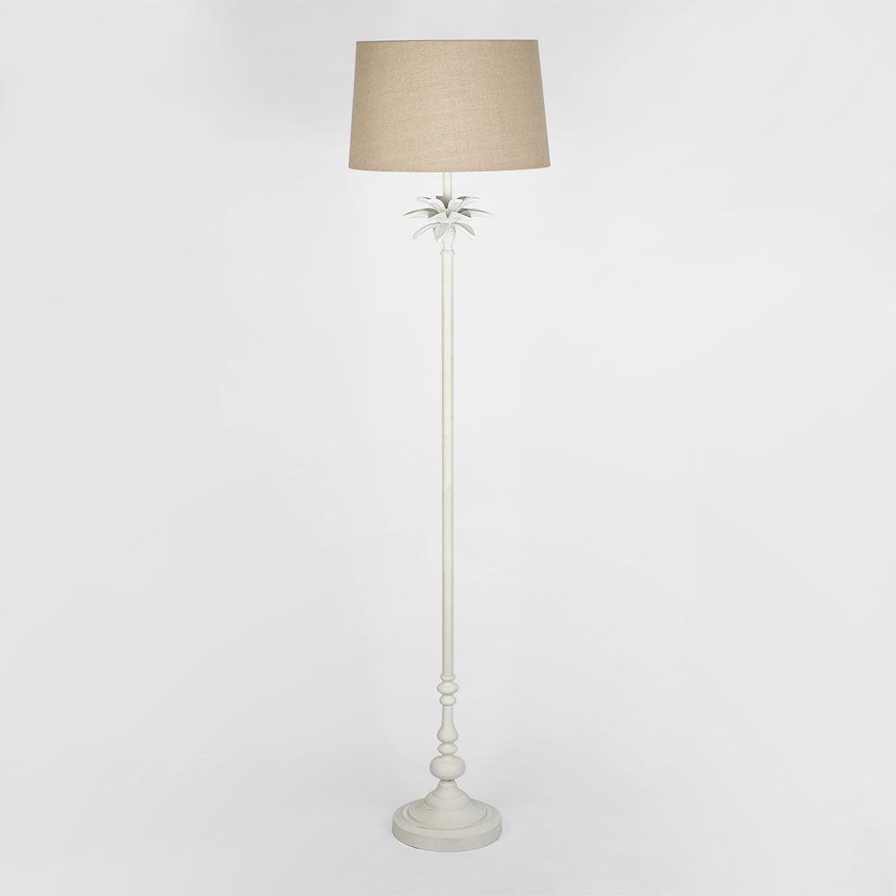 Casablanca 1 Light Floor Lamp Base White - ELANK58785FLWHT