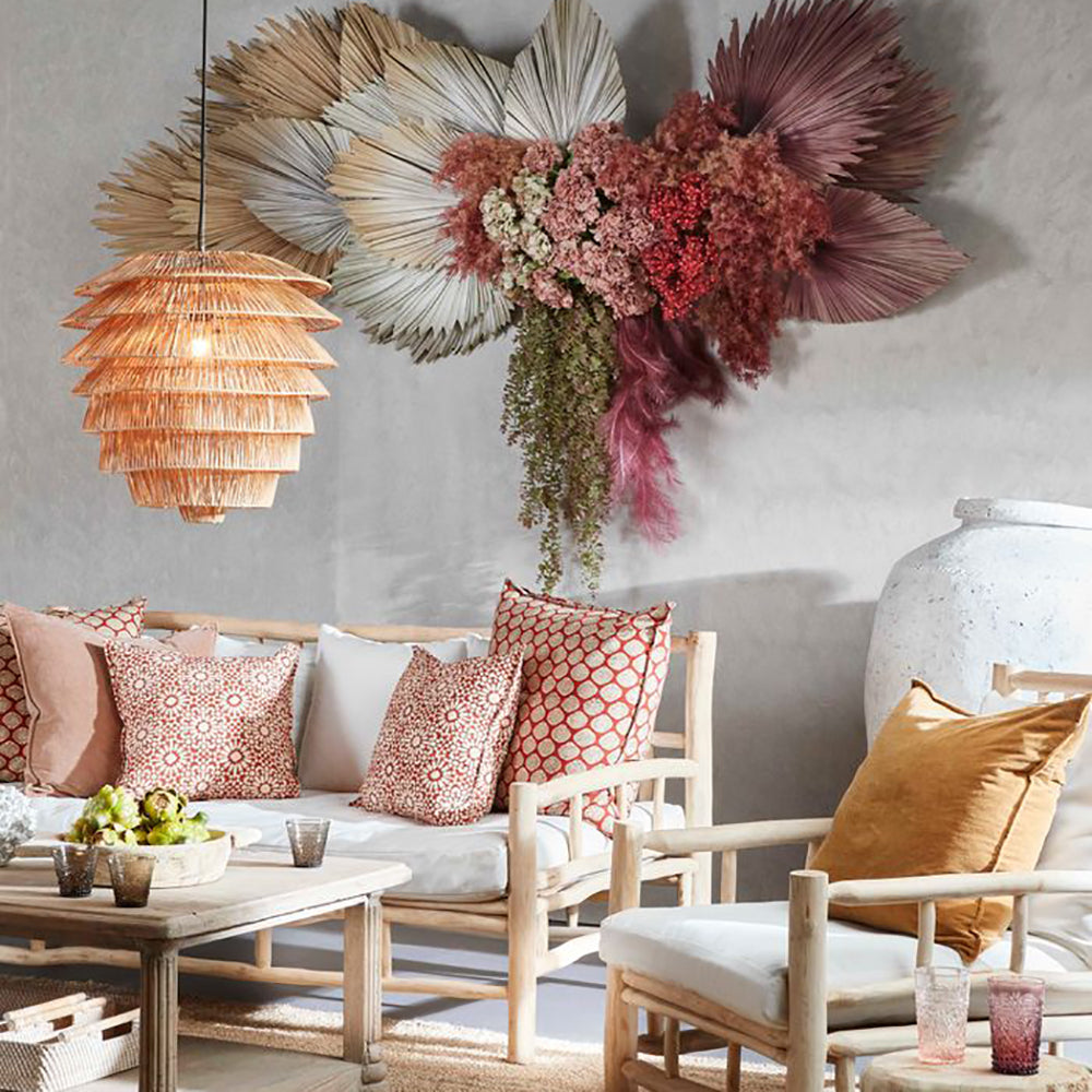 Buy Pendant Lights Australia Saba Rattan 1 Light Pendant Natural - ELDOM001NAT