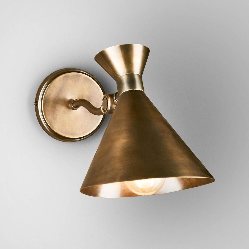 Lawson Industrial Wall Light Brass - ELKH534B