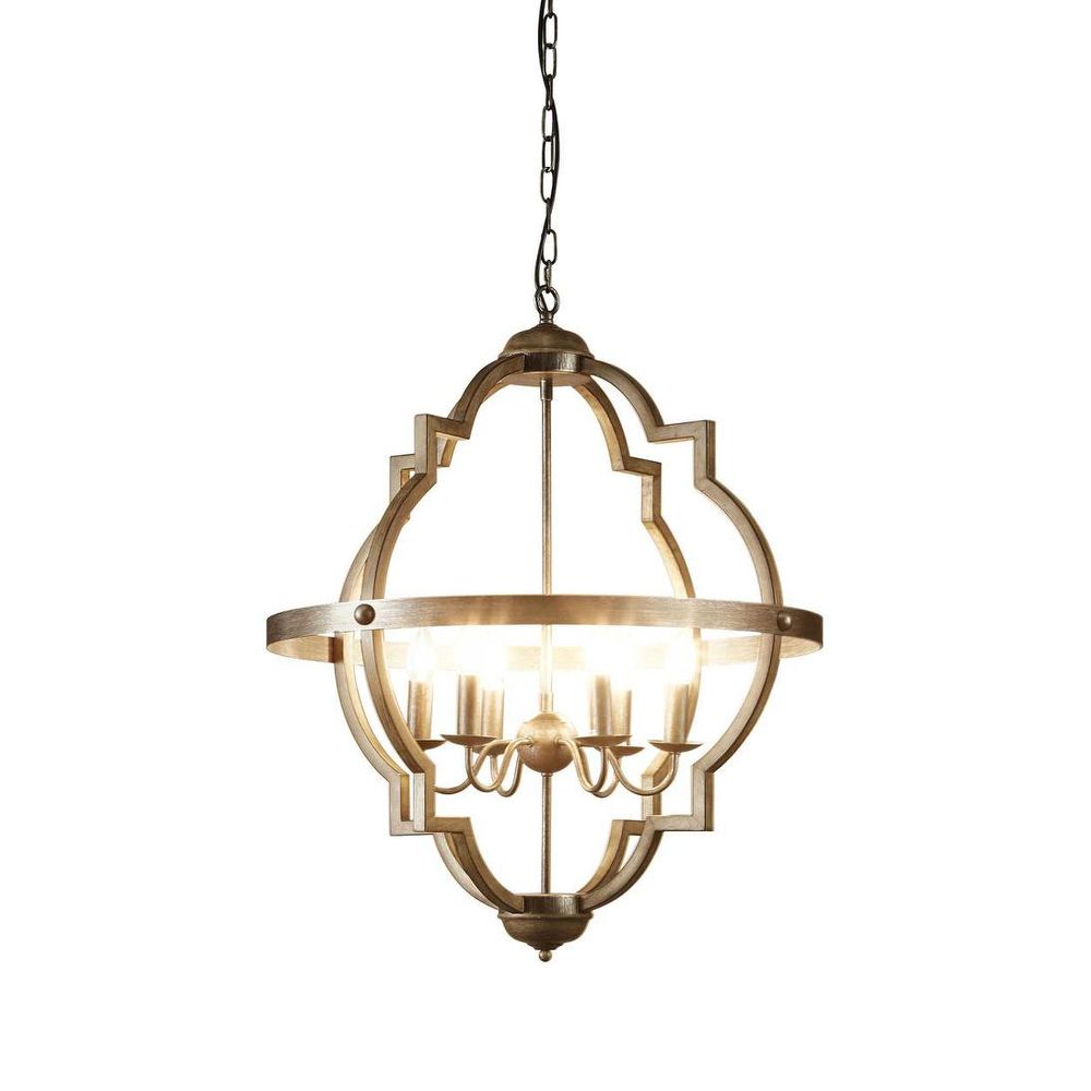 Hyatt Large Pendant Light Grey Iron - ELZR74304L