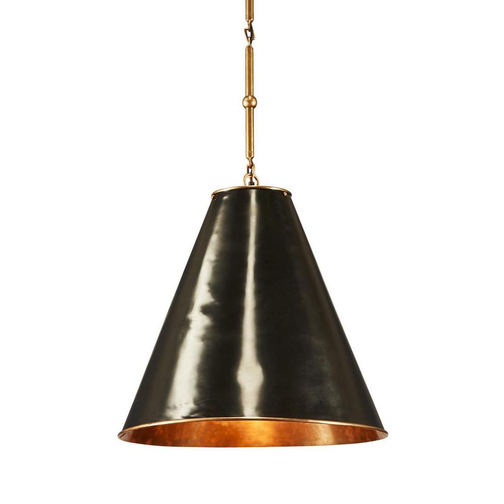 Monte Carlo 1 Light Pendant Black, Brass - ELPIM51946GM