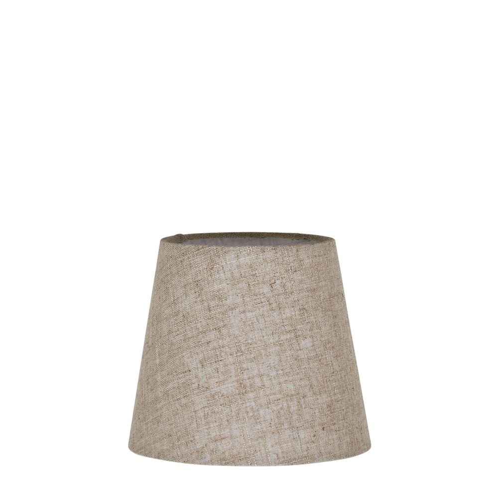Buy Lamp Shades Australia XXS Taper Lamp Shade (7x5x6 H) - Dark Natural Linen - Linen Lamp Shade - ELSZ756NLEU