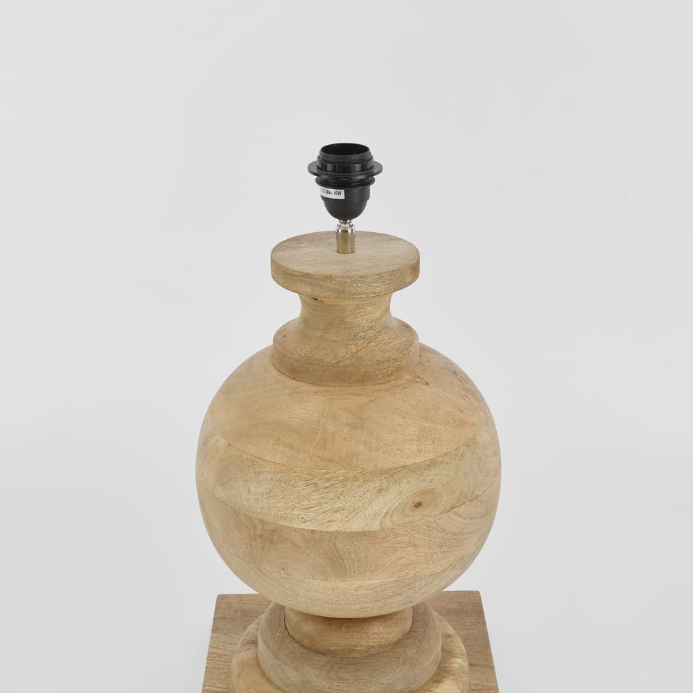Coach 1 Light Table Lamp Base Only Natural - ELDOMR-2356