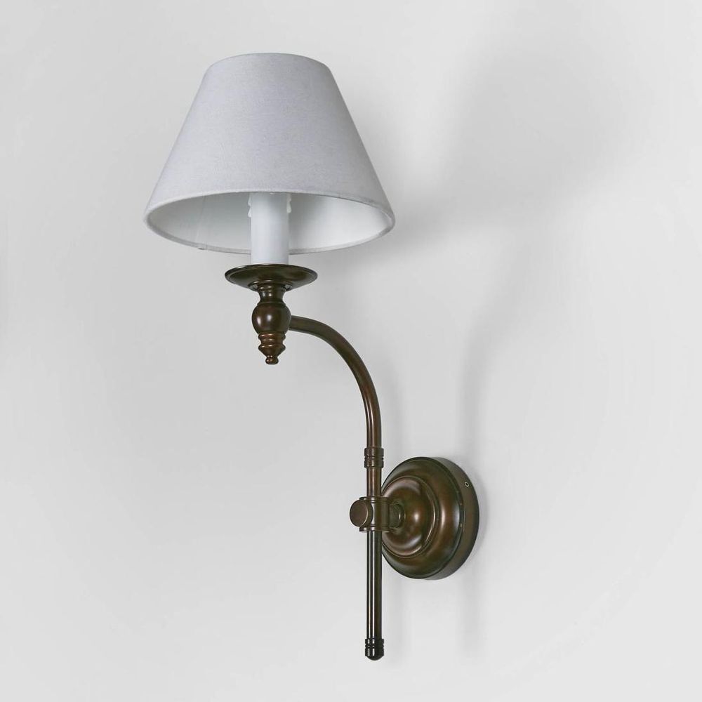 Soho Curved 1 Light Sconce Base Bronze - ELPIM50002FLBR