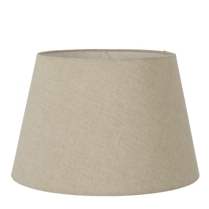 XL Taper Lamp Shade (18x13x10 H) - Dark Natural Linen - Linen Lamp Shade - ELSZ181310NLEU