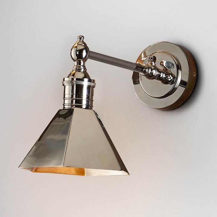 Mayfair 1 Light Sconce With Shade Shiny Nickel - ELPIM50193SN