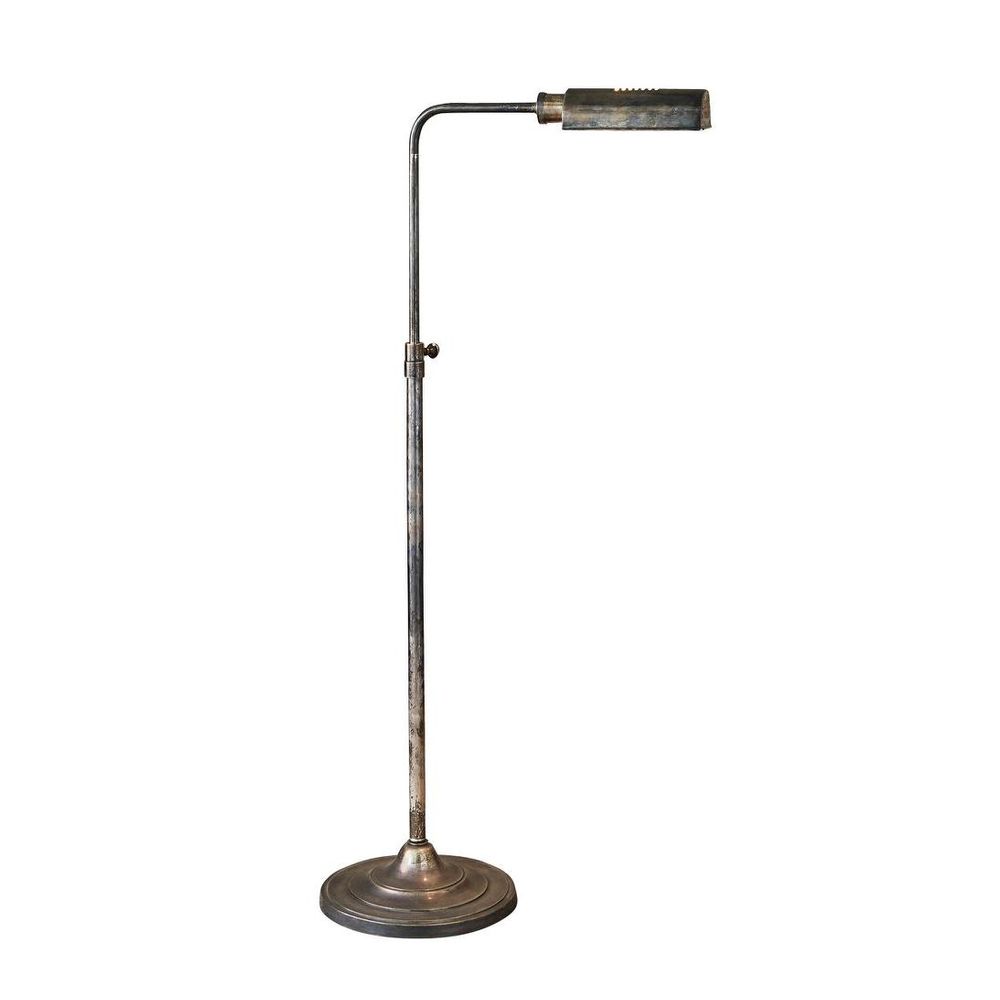 Brooklyn 1 Light Floor Lamp Antique Silver - ELPIM50590AS