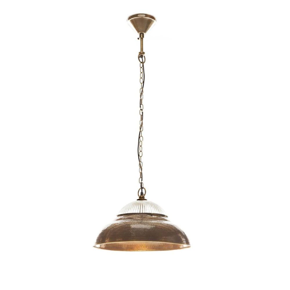 Atrium 1 Light Pendant Antique Brass - ELPIM50863AB