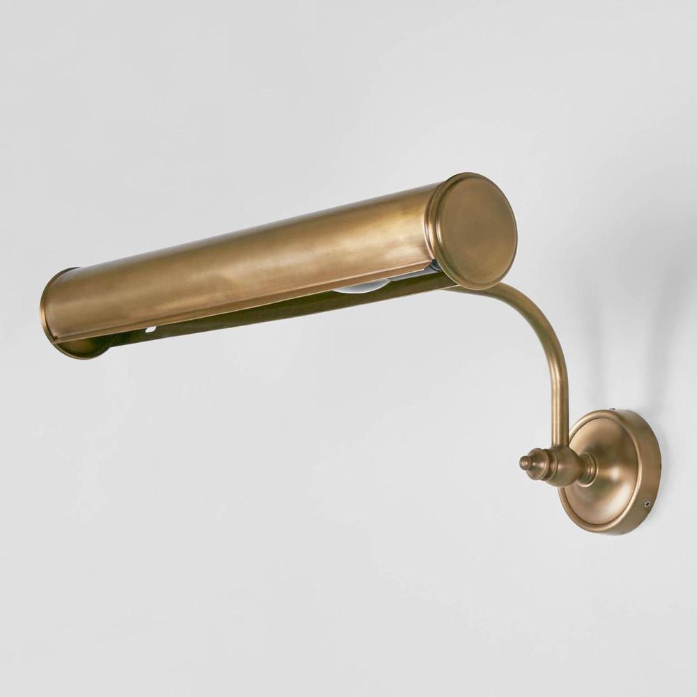 Barclay 2 Light Picture Light Antique Brass - ELPIM50825ALB