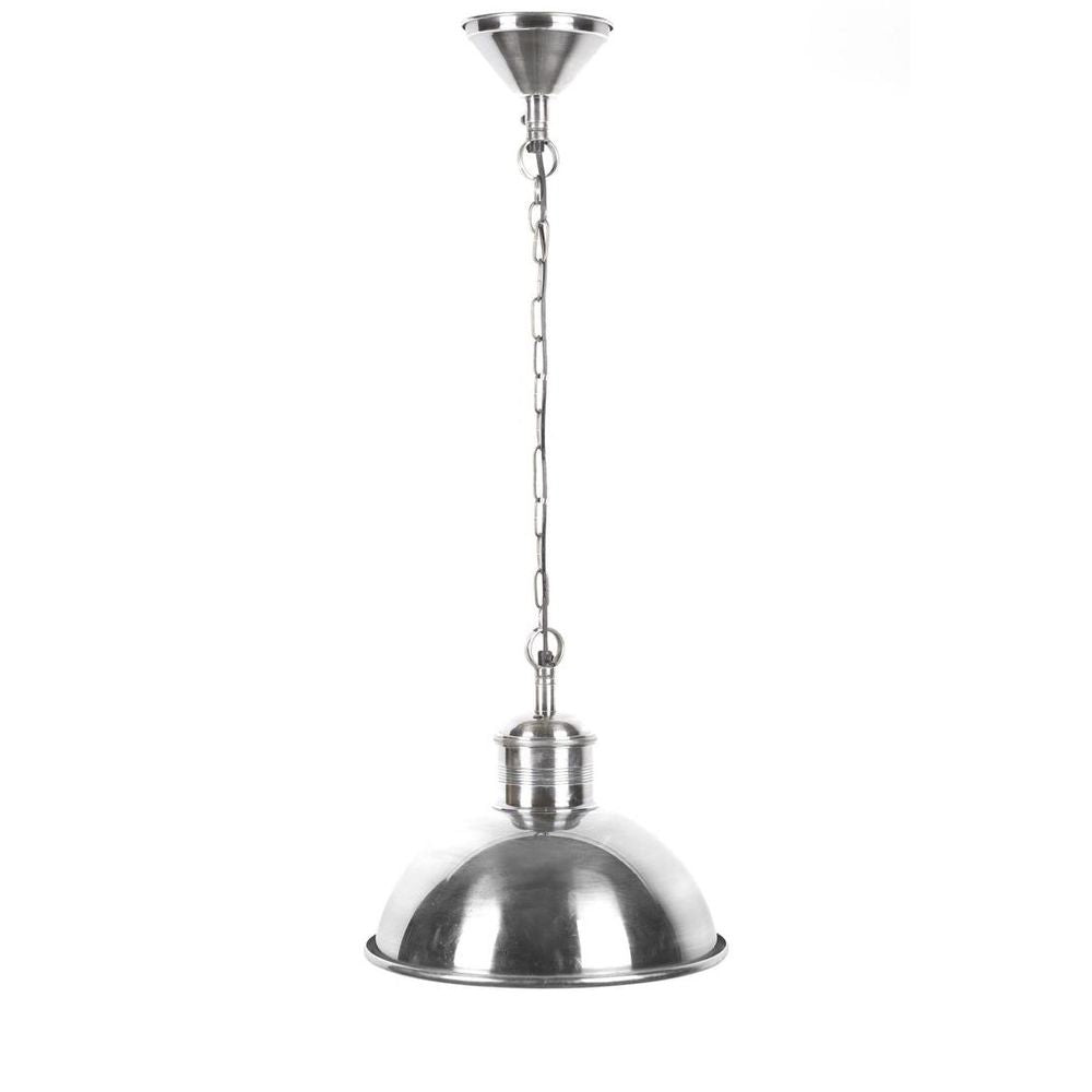 Boston Dome 1 Light Pendant Silver - ELPIM57192AS
