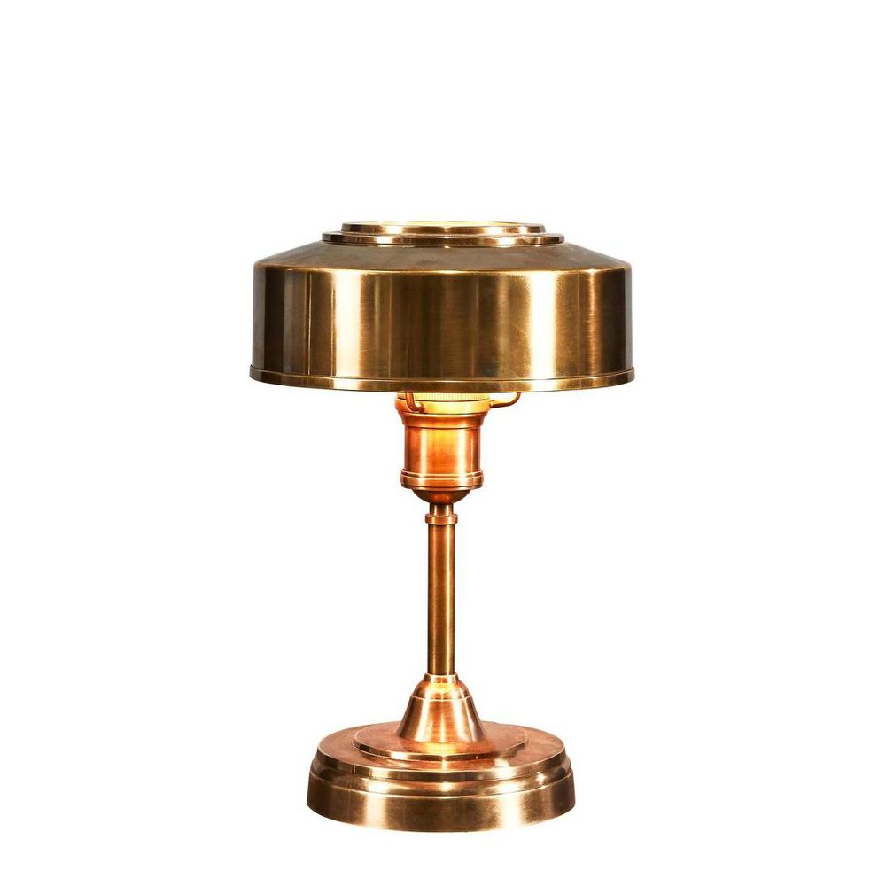 Bankstown Art Deco Table Lamp Antique Brass - ELPIM30967AB