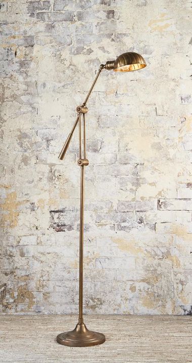 Calais Floor Lamp Antique Brass - ELPIM57025AB