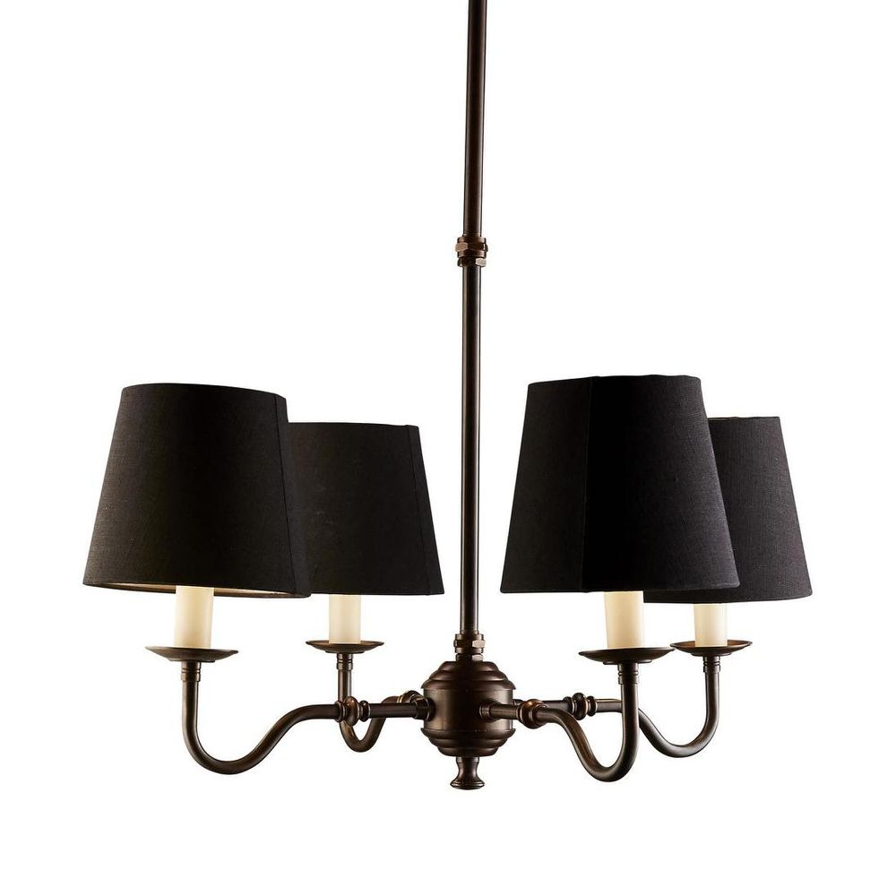 Milton Chandelier 4 Lights Bronze Brass - ELPIM51117ABD