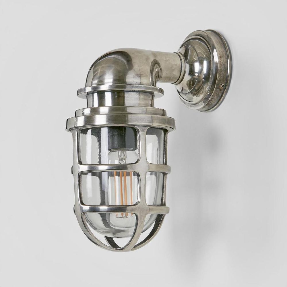 Porto Outdoor Wall Lantern Antique Silver - ELPIM59895AS