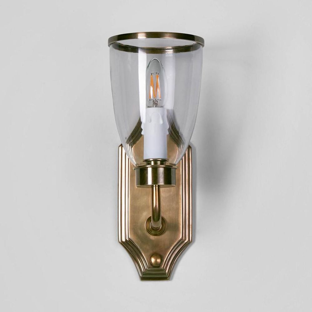 Westbrook 1 Light Sconce Brass With Glass Shade - ELPIM85350AB