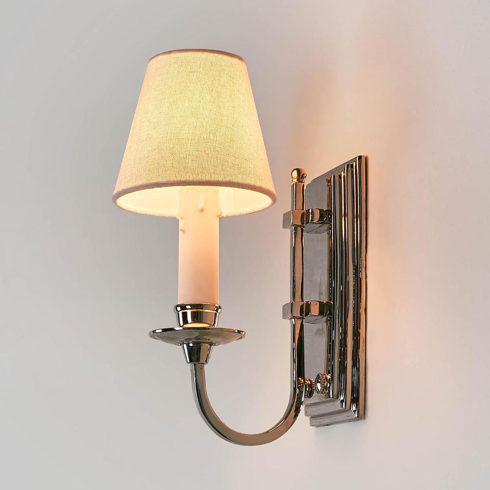 East Borne 1 Light Sconce Base Nickel - ELPIM901SN