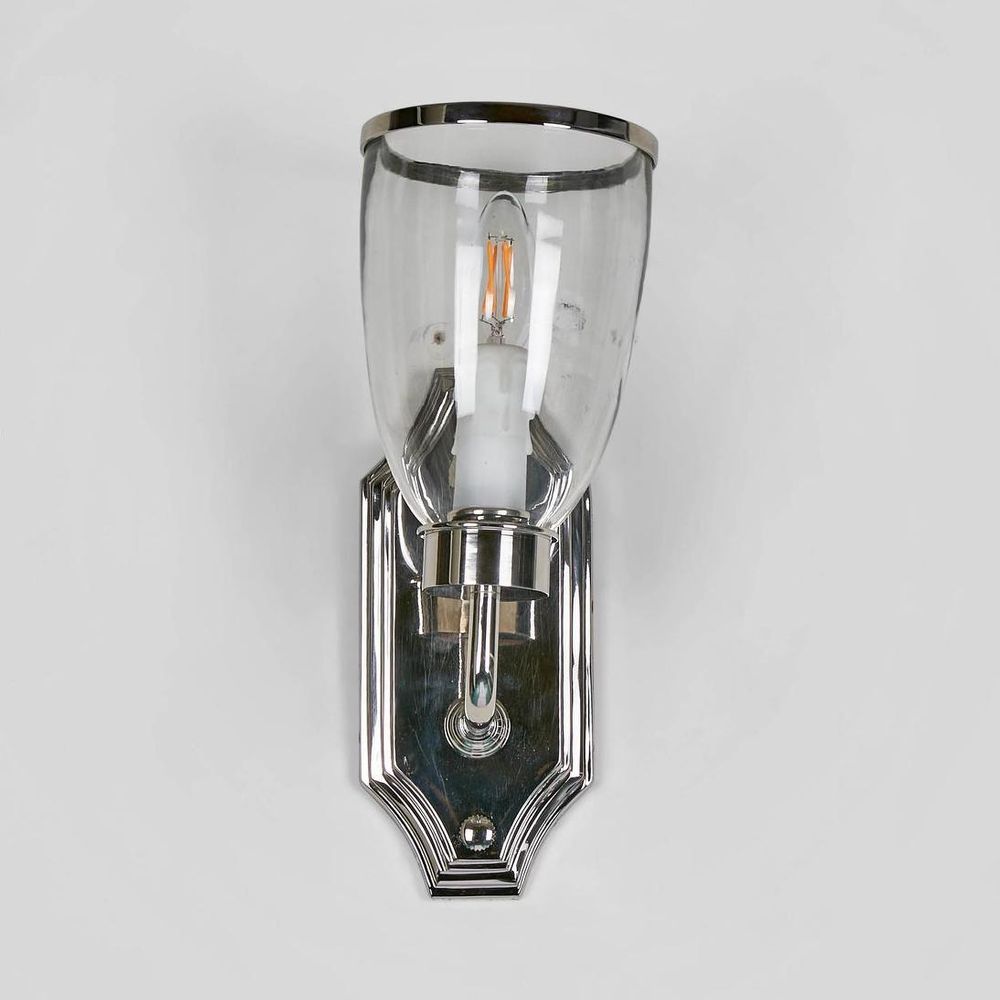 Westbrook 1 Light Sconce Nickel With Glass Shade - ELPIM85350SN