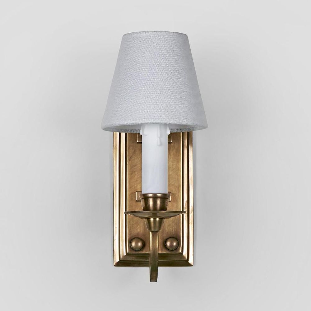 East Borne 1 Light Sconce Base Antique Brass - ELPIM901AB