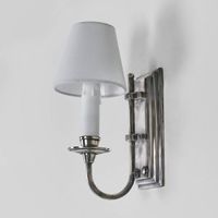 East Borne 1 Light Sconce Base Antique Silver - ELPIM901AS