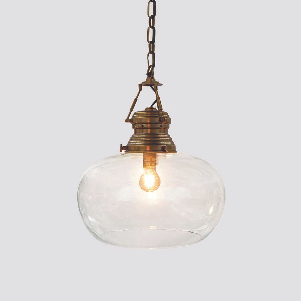 Paddington 1 Light Pendant Small Antique Brass - ELPIM50752AB