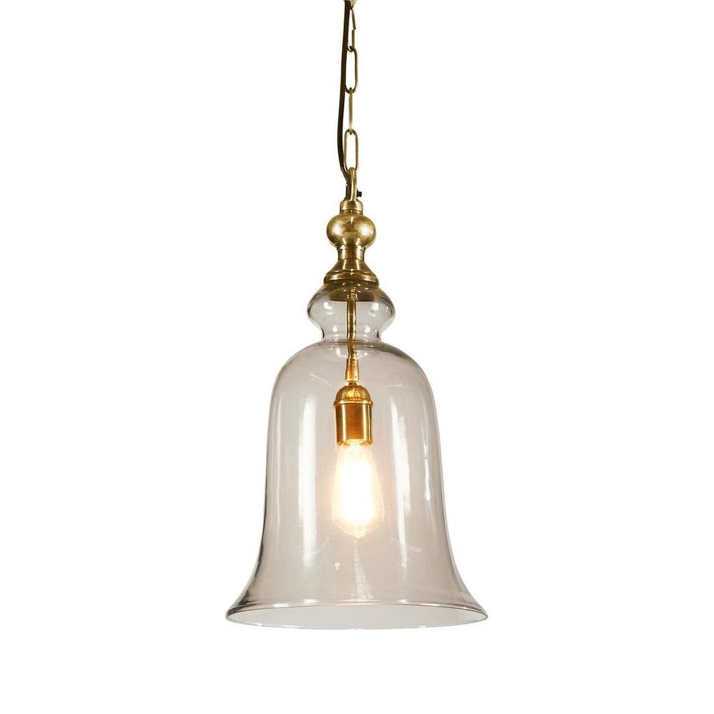 Tivoli Glass Overhead Lamp Large Brass - ELPIM52099AB