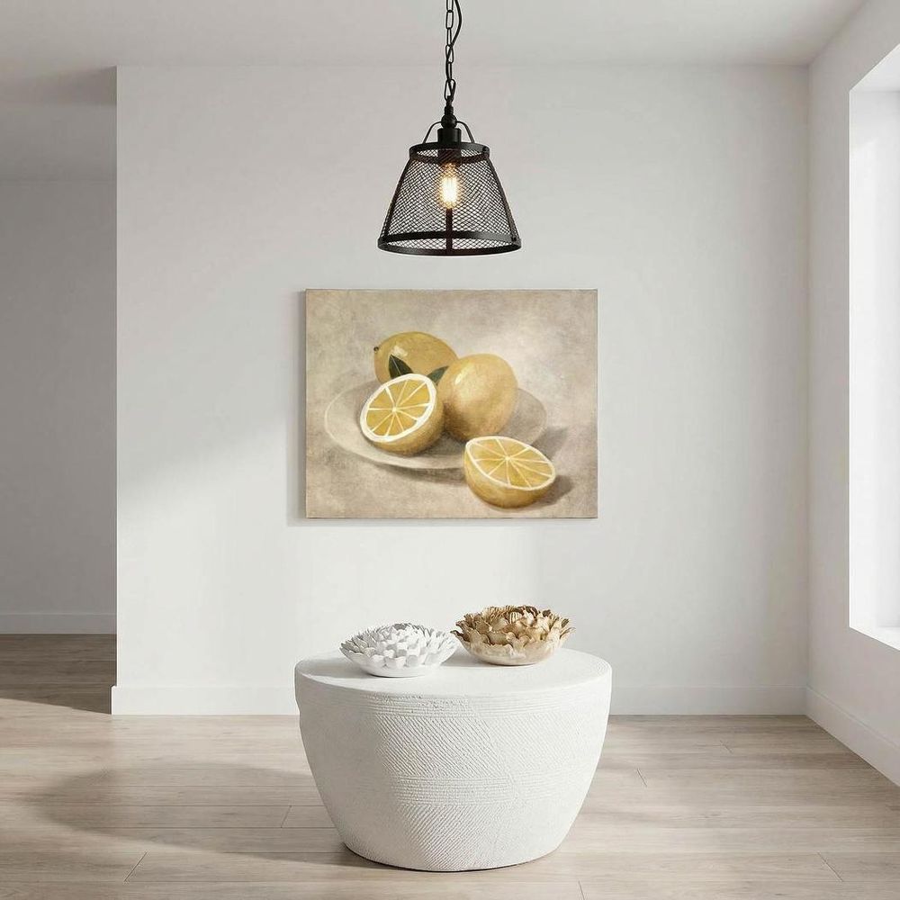 Lorenzo Medium 1 Light Pendant Black - ELZR6344BS