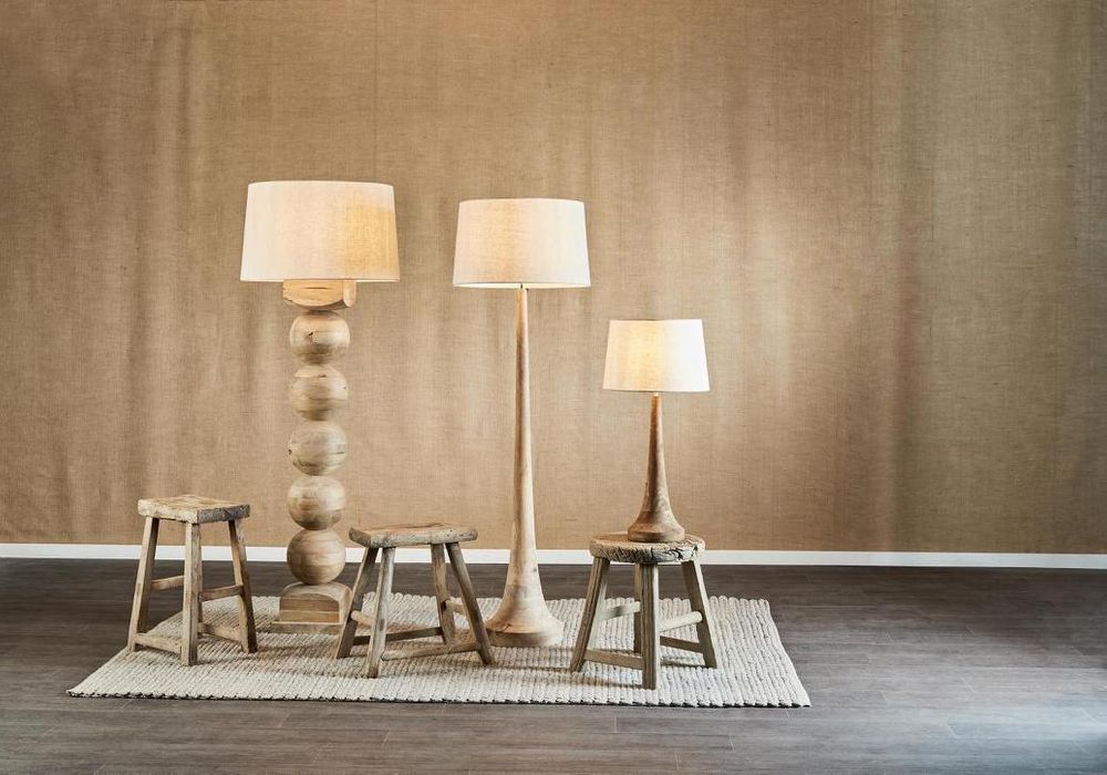 Lancia Large Floor Lamp Light Natural - KITZAF11196