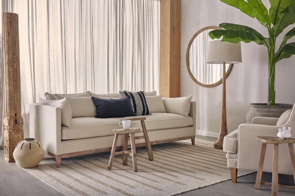 Lancia Large Floor Lamp Light Natural - KITZAF11196