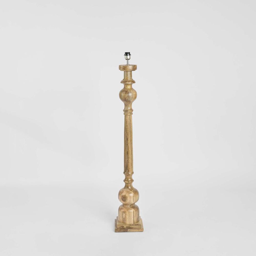 Rook Large Pillar Floor Lamp Light Natural Base Only - ZAF12060A