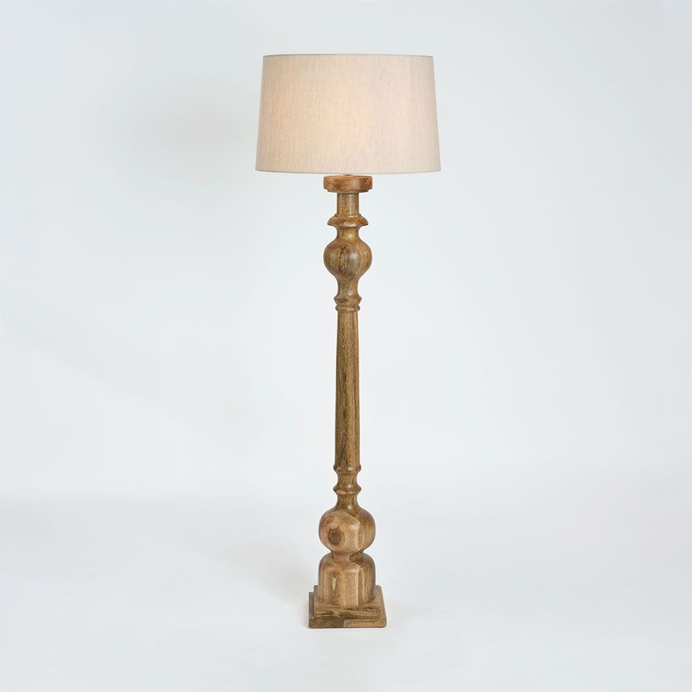 Rook Large Pillar Floor Lamp Light Natural Base Only - ZAF12060A