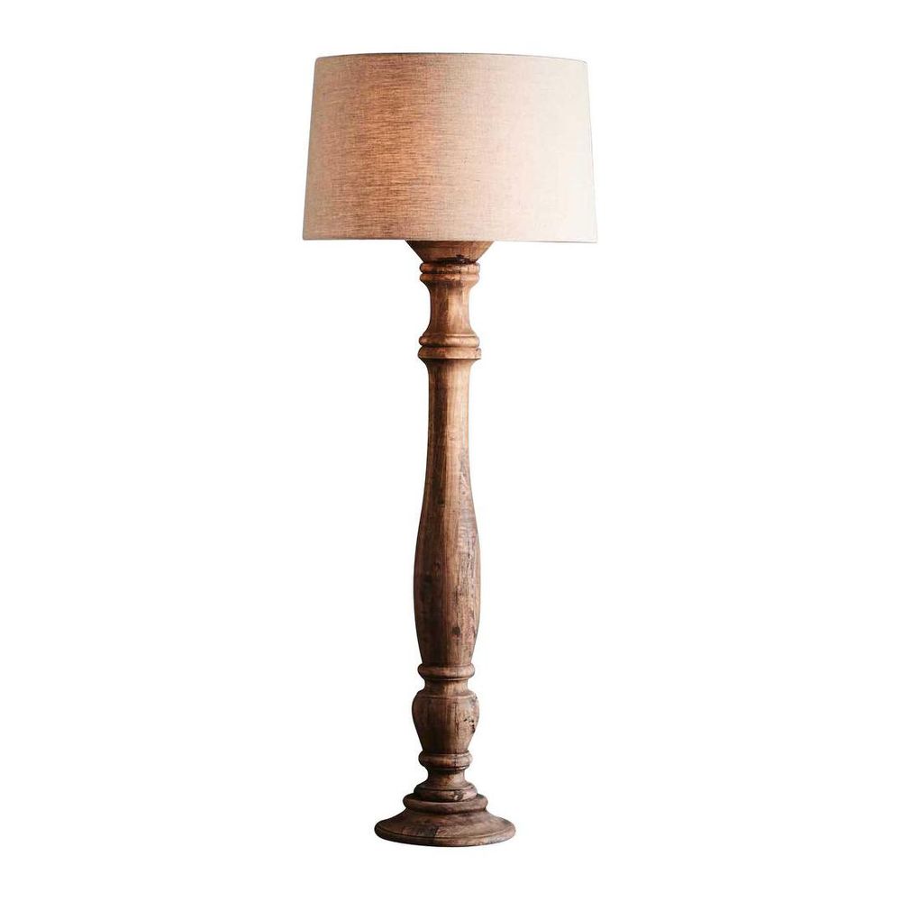 Candela Large Floor Lamp Dark Natural Base Only - ZAF12063A