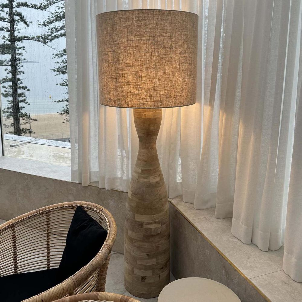Esraj Floor Lamp Natural Base Only - ZAF12094A