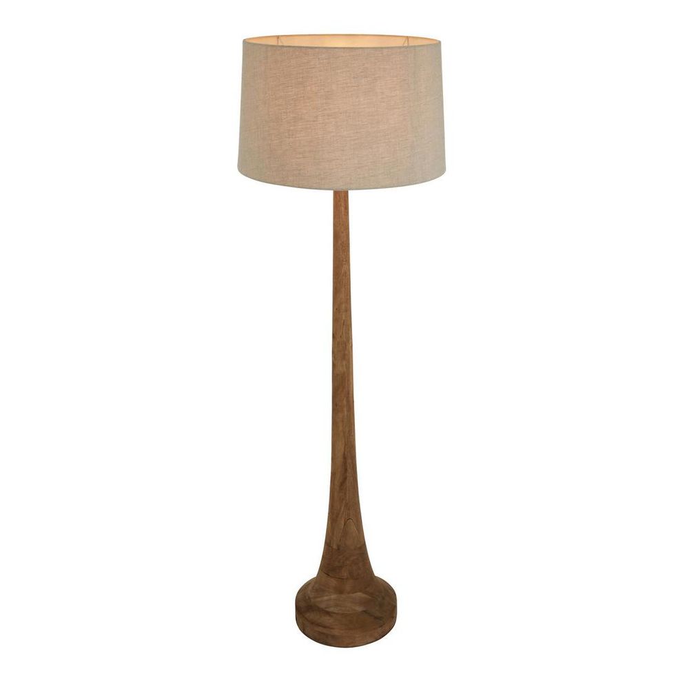 Lancia Large Floor Lamp Dark Natural Base Only - ZAF11195